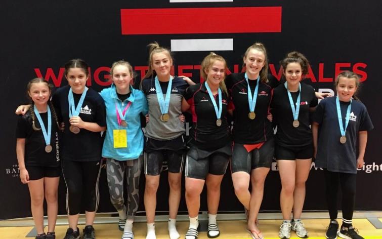 The girls from Pembrokeshire who took part at the Sport Wales National Sports Centre, Cardiff